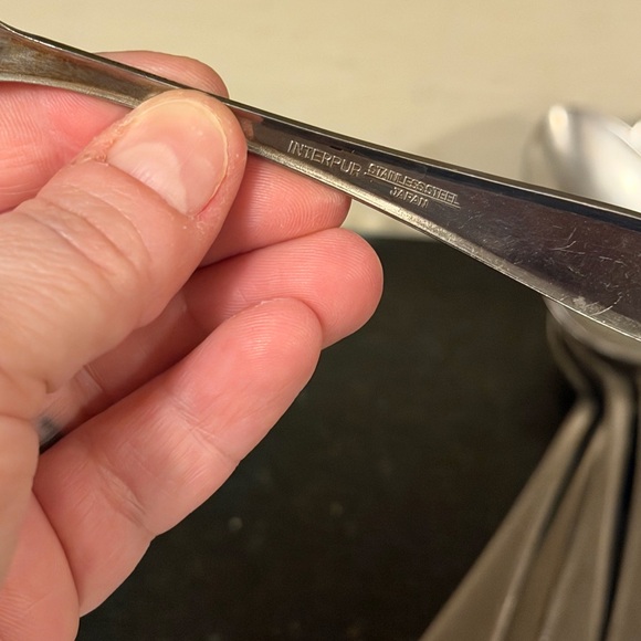 Interpur Stainless Flatware Beaded Made in Japan - Picture 6 of 8